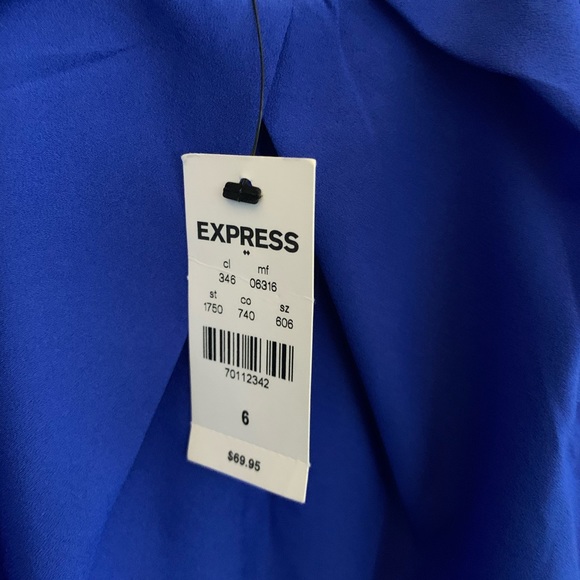 NEW with tags Express Blue Cocktail Dress Size 6 - Picture 4 of 4